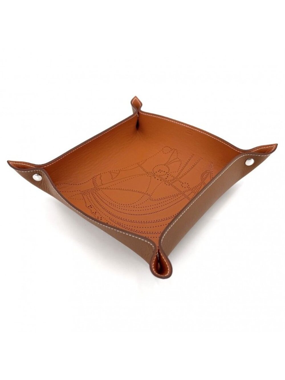 Hermes Ms Lurance Robe du Soir Vidpoche Tray Case Interior Horse Pattern